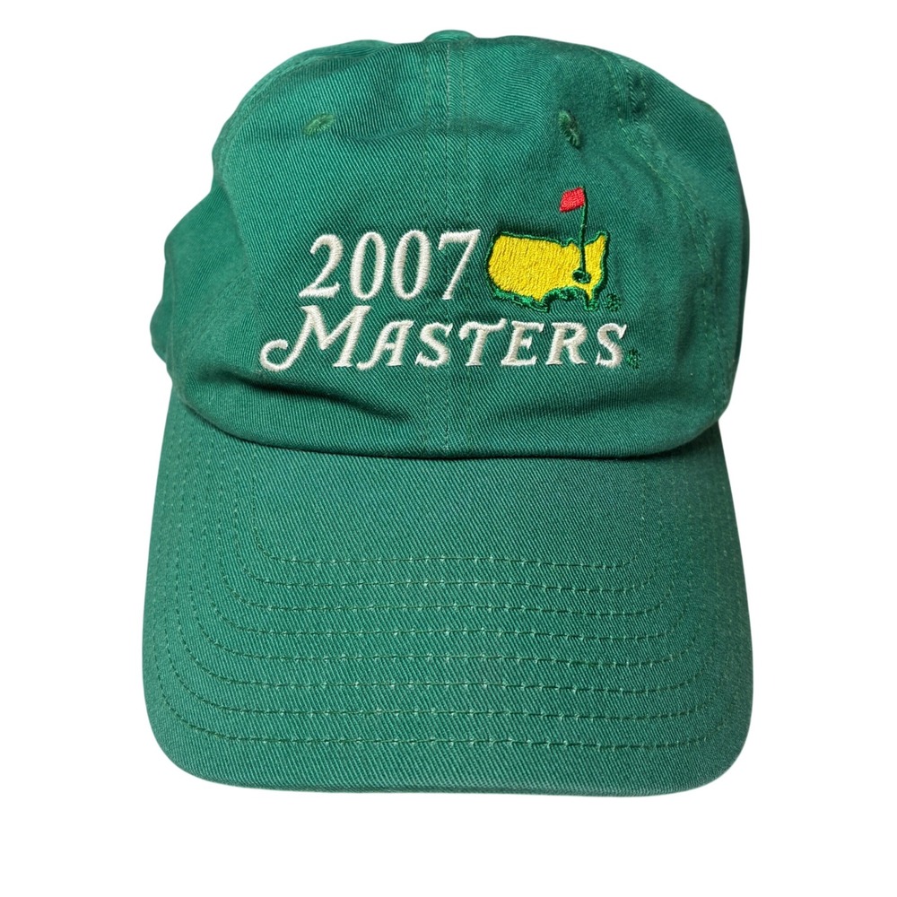 2007 Masters Golf Hat Green Augusta Logo American Needle Adjustable OSFA